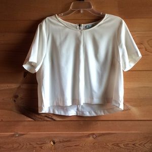 White She + Sky Crop Top